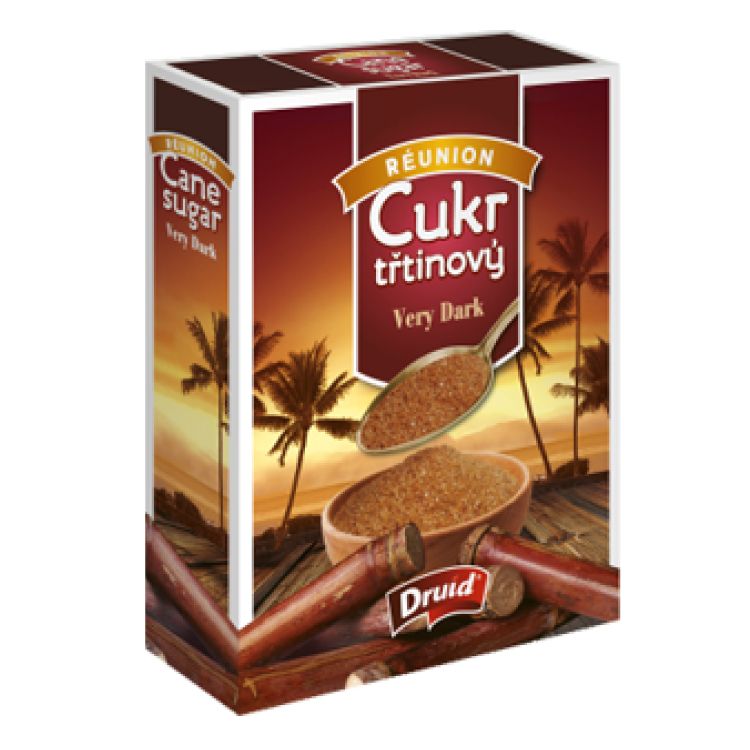 Druid Réunion Very dark trstinový prírodný cukor 400 g - eDELIA.sk
