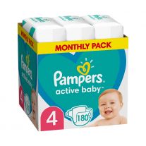 PAMPERS Active Baby vel. 4 Maxi (180 ks)