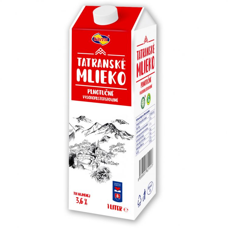 Tami Čerstvé mlieko 3,6% 1 l
