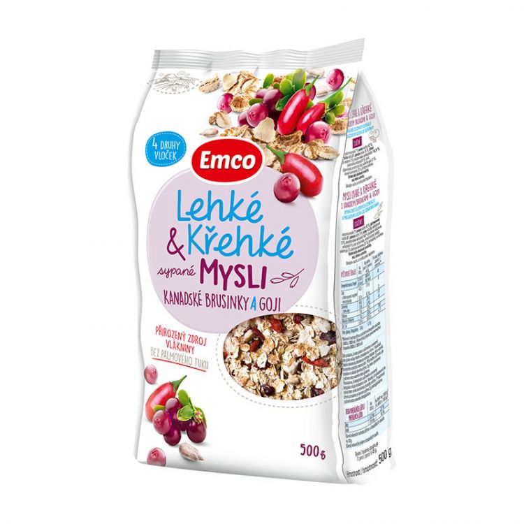 Emco Mysli Ľahké a krehké kanadské brusnice a goji 500g