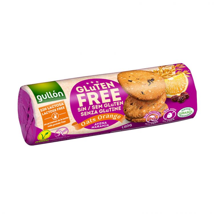 Gullón Oats Orange bezgluténové sušienky s pomarančom 180 g