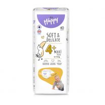 HAPPY Soft and Delicate detské plienky Maxi Plus 40 ks