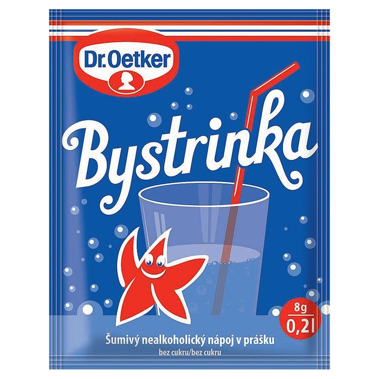 Dr. Oetker Bystrinka šumivý nápoj v prášku 8 g