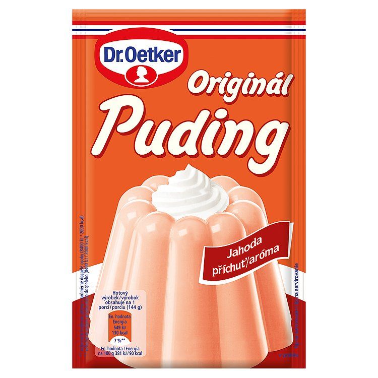 Dr. Oetker Originál Puding jahodový 37g - eDELIA.sk