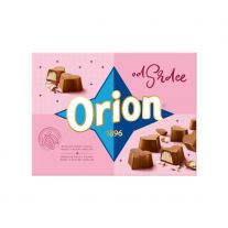 ORION Zo Srdca pralinky s mandľovou náplňou a kúskami mandlí v mliečnej čokoláde 142g