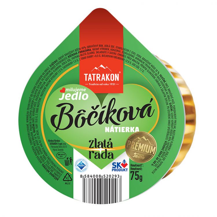TATRAKON Bôčiková nátierka zlatá rada 75g