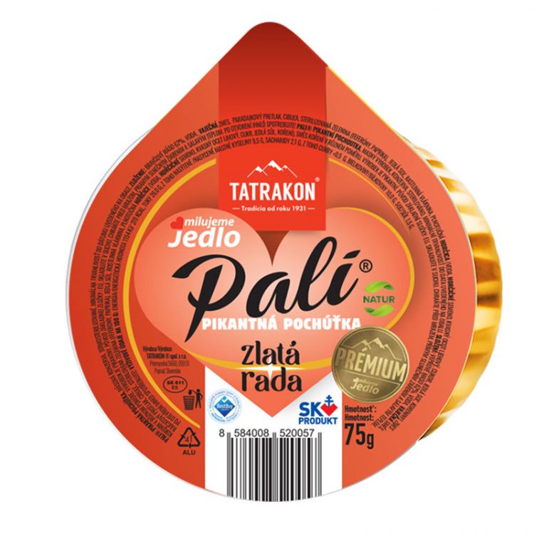 TATRAKON Pali pikantná pochúť. zlatá rada 75g