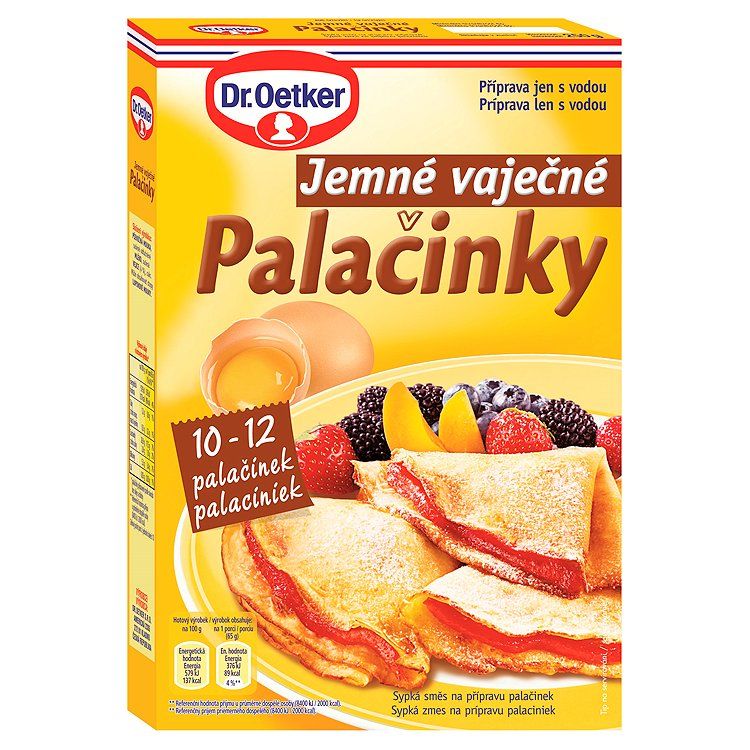 Dr. Oetker Jemné vaječné palacinky 250g