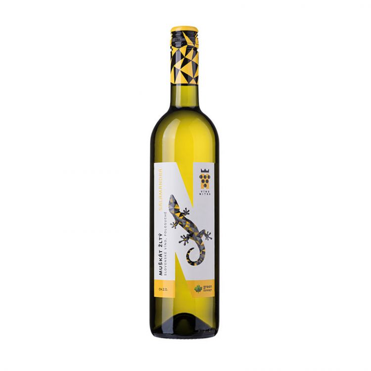 Salamandra Muškát žltý, polosuché 11,5% 0,75 l