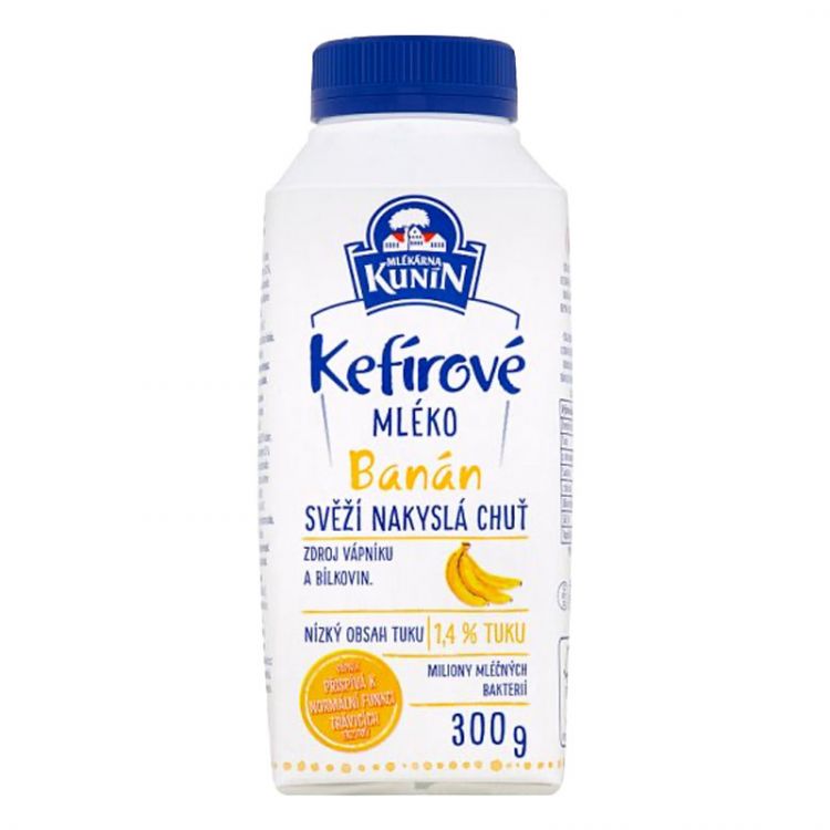 KUNÍN Kefírové mlieko banán 300 g