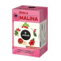 LEROS Čajová chvíľka, ŠÍPKA & MALINA 20x2 g