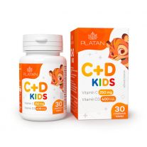 PLATAN Vitamín C+D Kids cmúlacie tablety 30ks