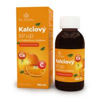 PLATAN Kalciový sirup s materinou dúškou 150ml