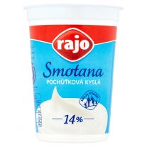 Rajo Smotana pochúťková kyslá 14 % 250 g