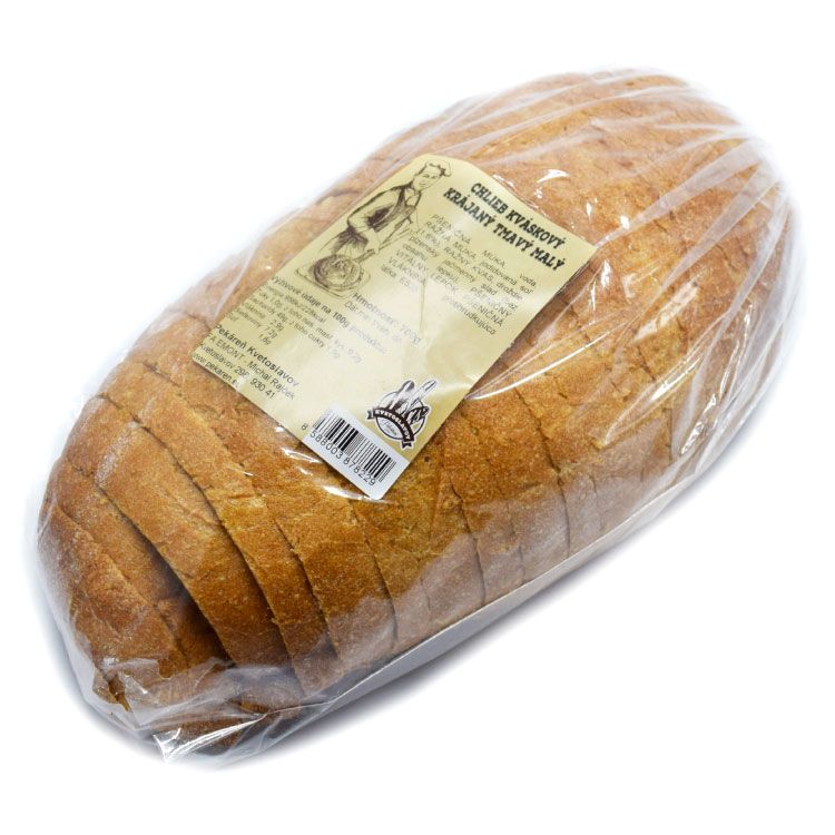 Pekáreň Kvetoslavov Chlieb kváskový krájaný tmavý malý 700 g