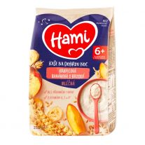 HAMI Mliečna kaša krupicová banánová s broskyňou 210 g