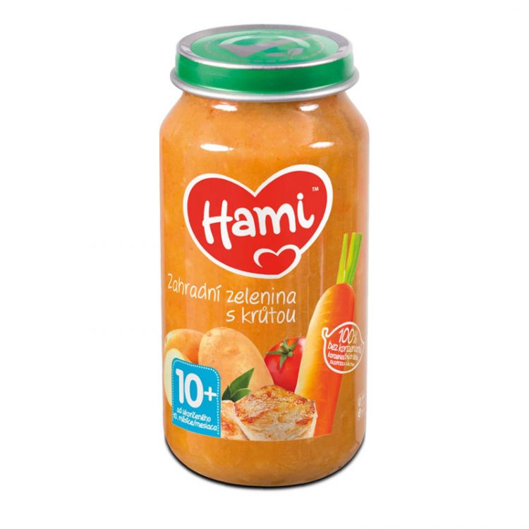 HAMI príkrm Zahradná zelenina s morkou 250 g