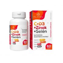 PLATAN Vitamín C+D+Zn+Se 60ks