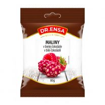 DR.ENSA Maliny v bielej čokoláde 80g