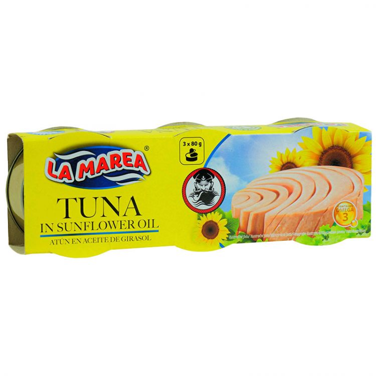 LA MAREA Tuniak v slnečnicovom oleji 3x80g
