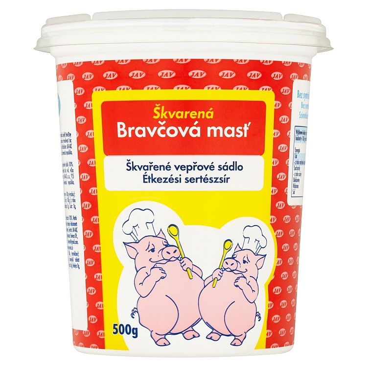 JAV Škvarená bravčová masť 500g kelímok