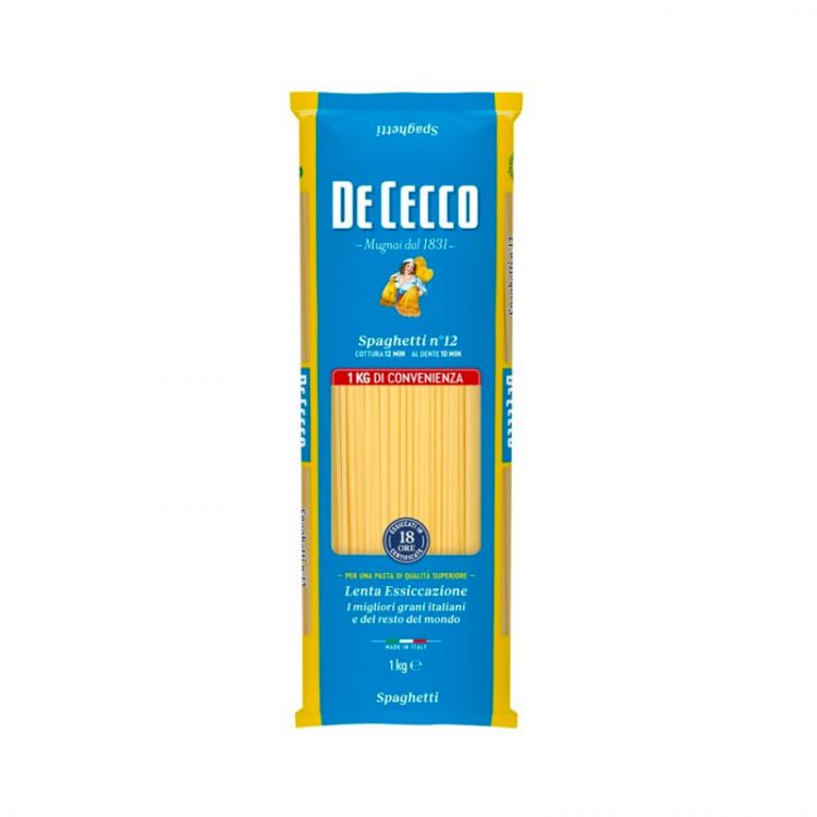 DE CECCO semolinové cestoviny Spaghetti N12, 1 kg