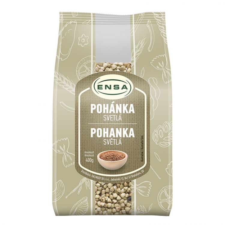 ENSA Pohanka svetlá lúpaná 400g