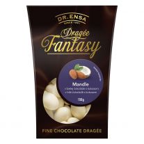 Fantasy Dragee Mandle v bielej čokoláde s kokosom 150g