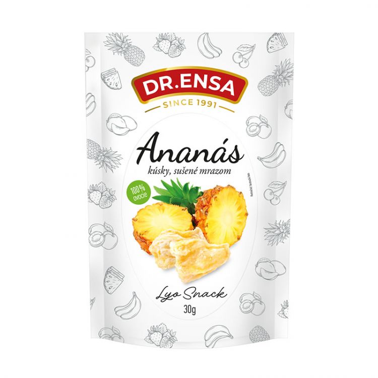 DR.ENSA  Ananás lyofilizovaný sušený mrazom 30g