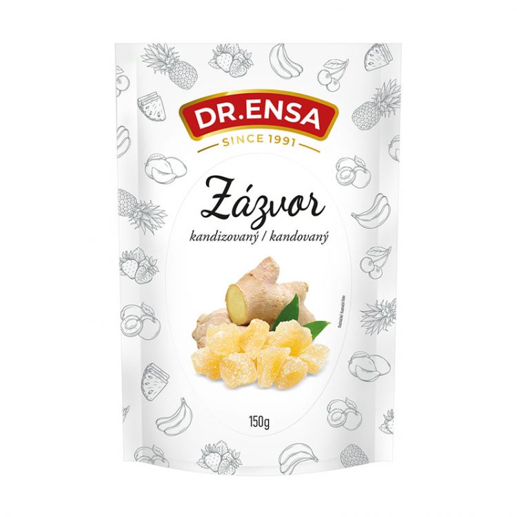 DR.ENSA Zázvor kandizovaný kocky 150g