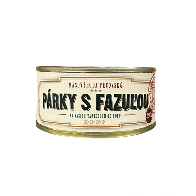 Mäsovýroba Pečovská Párky s fazuľou 280g