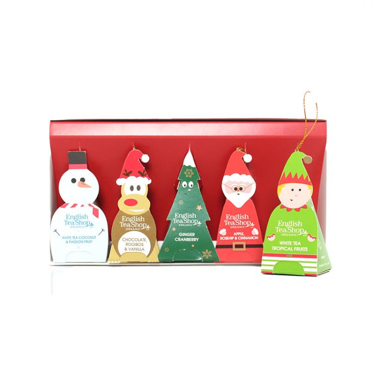 English Tea Shop BIO Adventný kalendár book style red, darčeková kolekcia čajov 50g