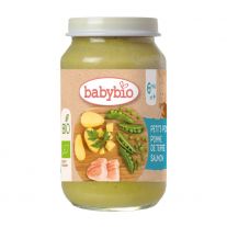 BABYBIO bio hrášok a zemiaky s lososom 200 g
