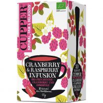CUPPER BIO čaj Brusnica a Malina 20x 2,5 g