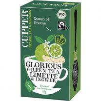 CUPPER BIO zelený čaj Limetka a Zázvor 20x 1,75 g