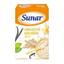 Sunar mliečna kaša ryžová príchuť vanilka 210 g
