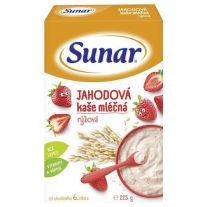 Sunar mliečna kaša 8cereálií príchuť jahoda, banán 210 g