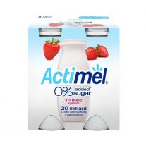 Actimel Jahoda bez pridaného cukru 4x100 g