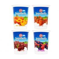 Jogobella Classic mix Jahoda, Broskyňa, Višňa, Lesné ovocie 400g