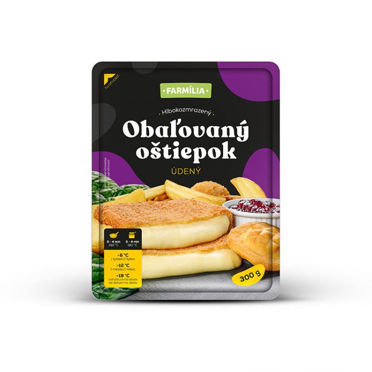 Farmília Obaľovaný údený oštiepok 2x150g