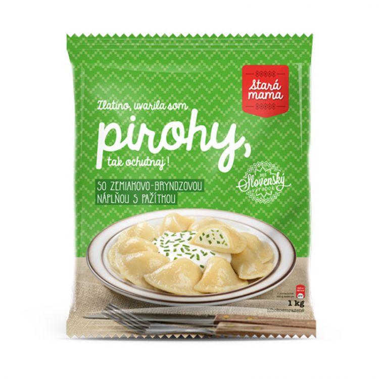 Stará mama Pirohy so zemiakovo-bryndzovou náplňou s pažítkou 1kg