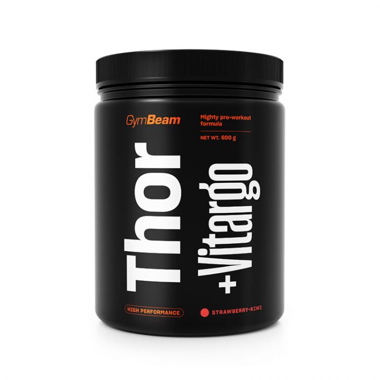 GymBeam Thor Fuel + Vitargo jahoda - kiwi 600 g