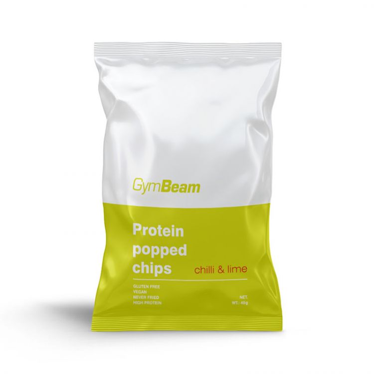 GymBeam Protein chips chilli and lime 40g