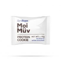GymBeam MoiMüv Protein Cookie čučoriedka a biela čokoláda 75 g