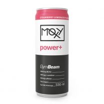 GymBeam Moxy Power+ Energy Drink jahoda 330 ml  