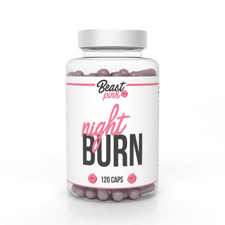 GymBeam BeastPink Spaľovač tukov Night Burn 120 kapsúl