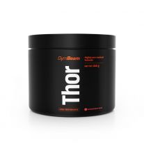 GymBeam Predtréningový stimulant Thor jahoda kiwi 210g