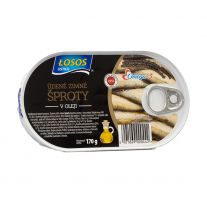 LOSOS Šproty zimné údené v oleji 170 g 