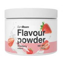 GymBeam Flavour powder jahodový krém 250 g
