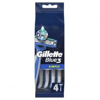 Gillette jednorazové žiletky Blue3 Simple 4ks